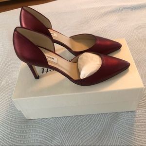 Beautiful deep metallic red pumps - L.K. Bennett